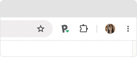 Paperpile button in the browser toolbar